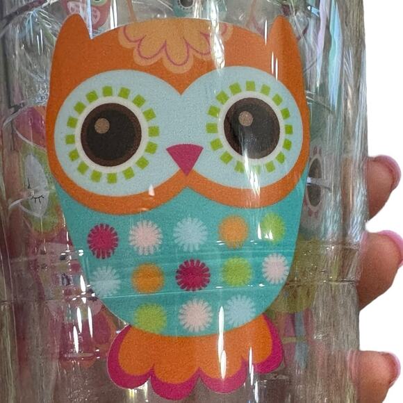 TERVIS Clear 24 ounce OWL with vibrant pink lid. NEW - Picture 3 of 10